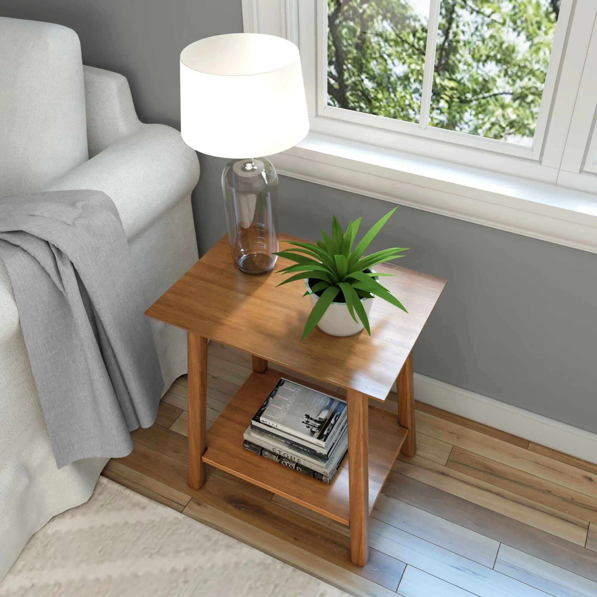 Mid-Century Modern Side Table - 23"