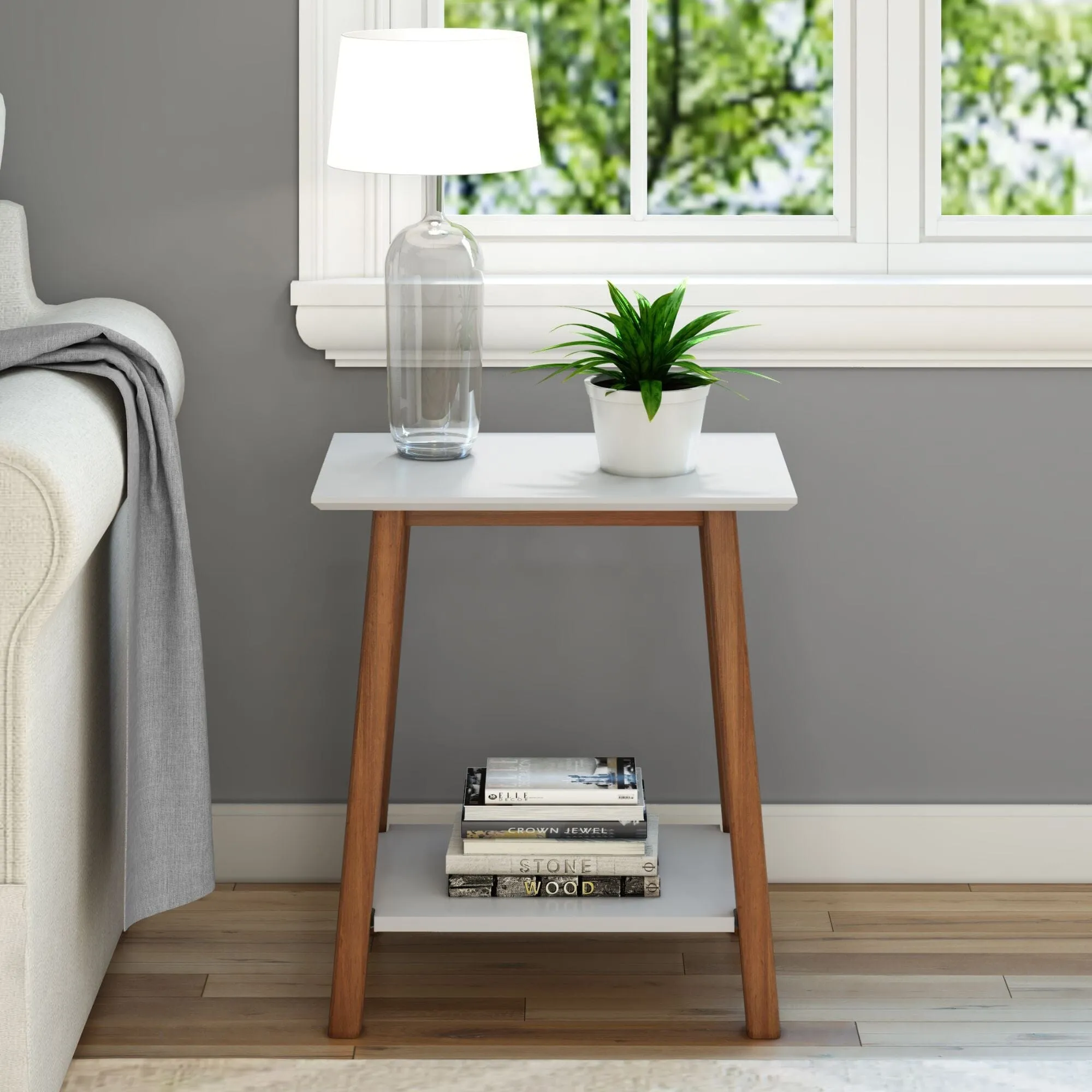 Mid-Century Modern Side Table - 23"