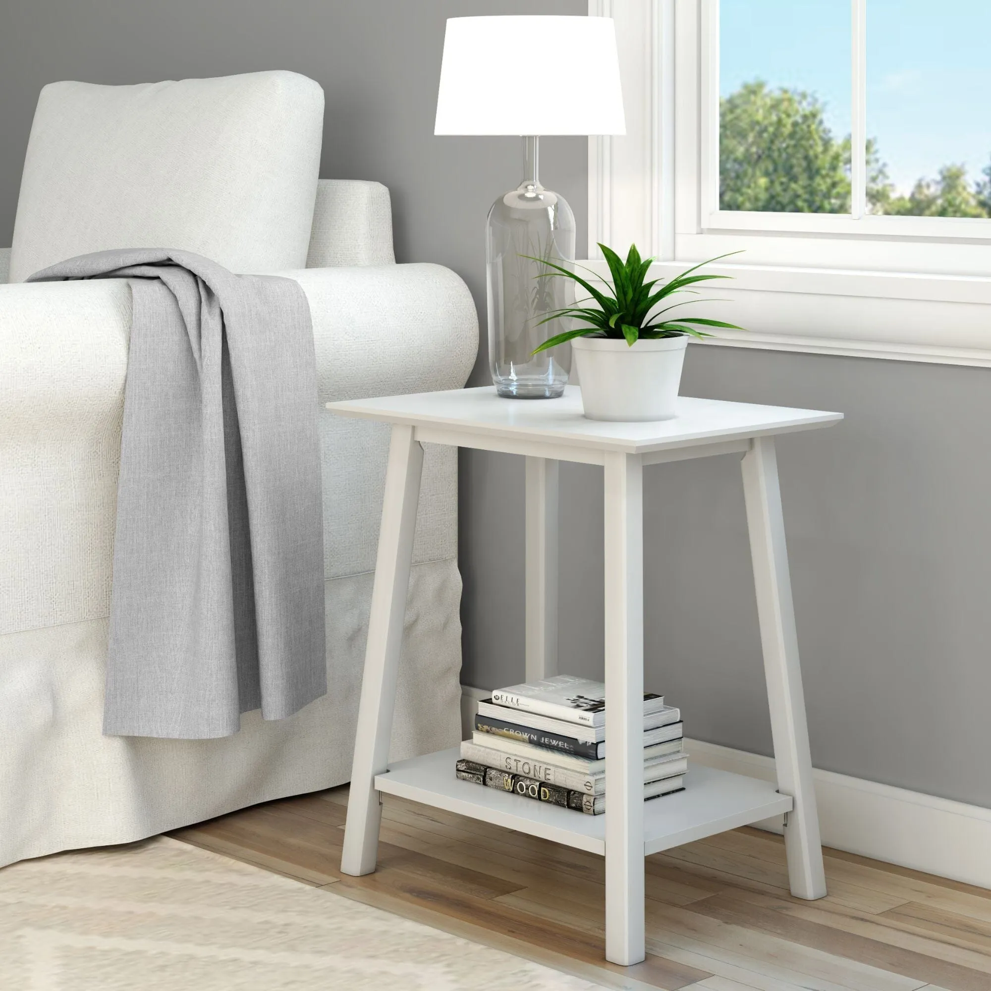 Mid-Century Modern Side Table - 23"