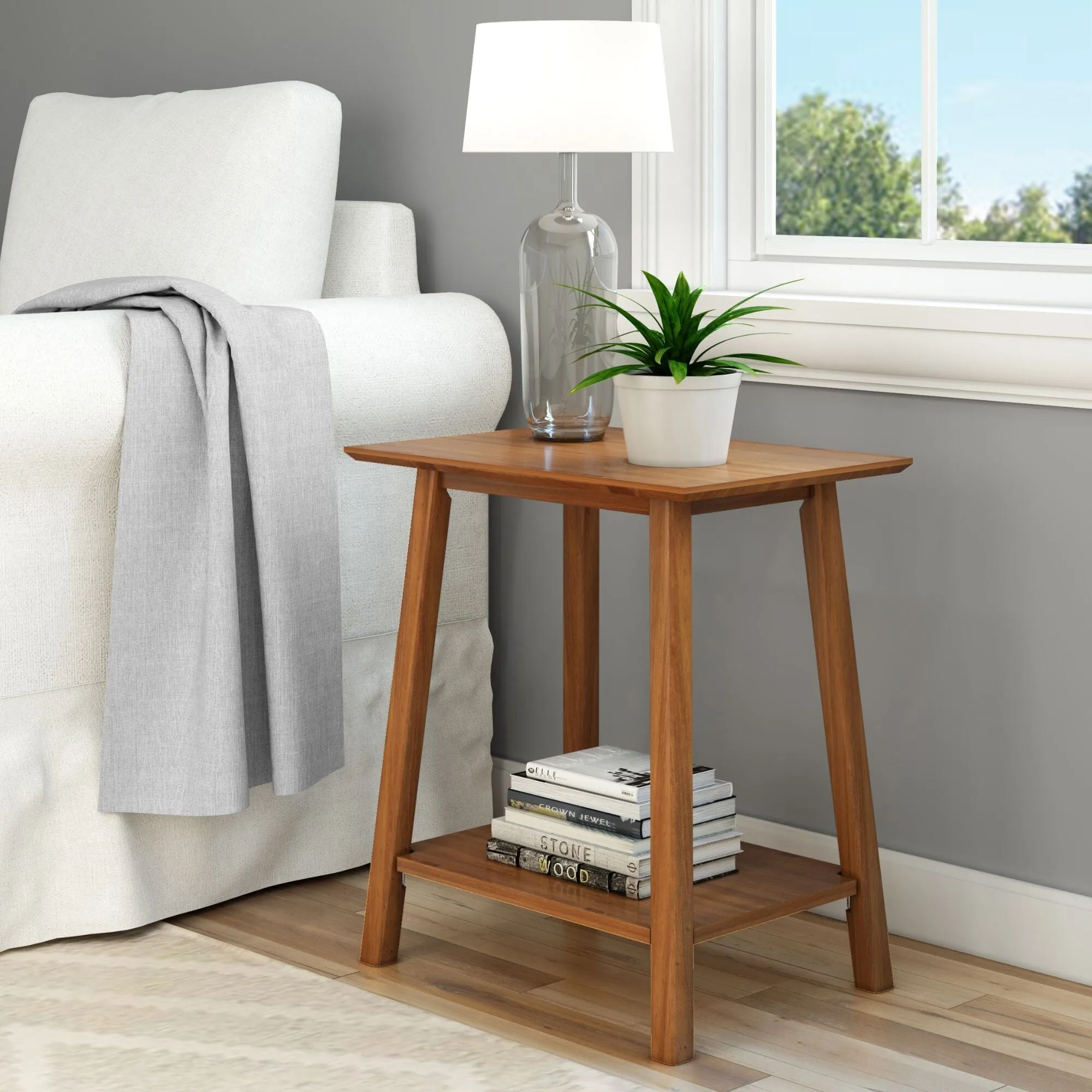 Mid-Century Modern Side Table - 23"
