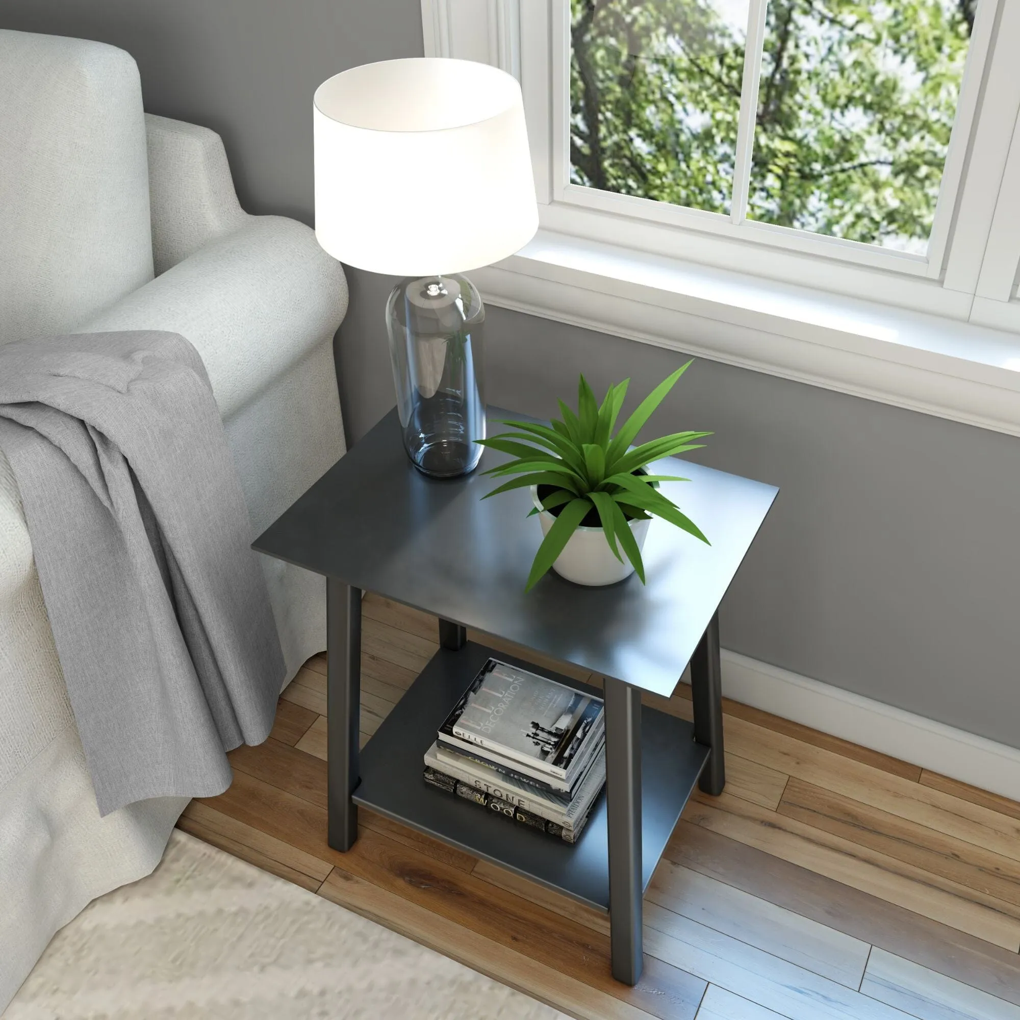 Mid-Century Modern Side Table - 23"