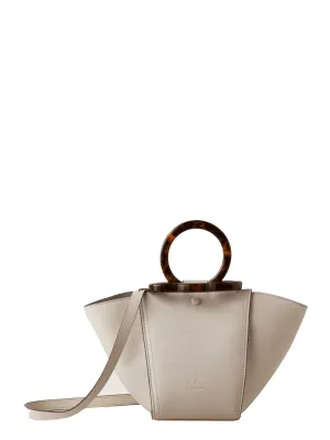 Mini Rider's Top Handle Bag Silky Calf (Chalk)