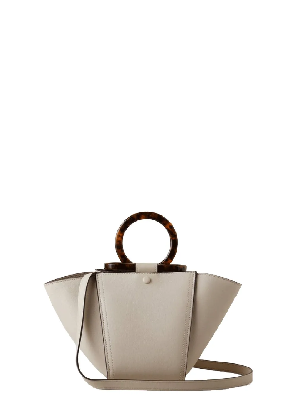 Mini Rider's Top Handle Bag Silky Calf (Chalk)