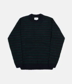 Norse Projects Sigfred Brushed Stripe Knit Jumper - Dark Navy