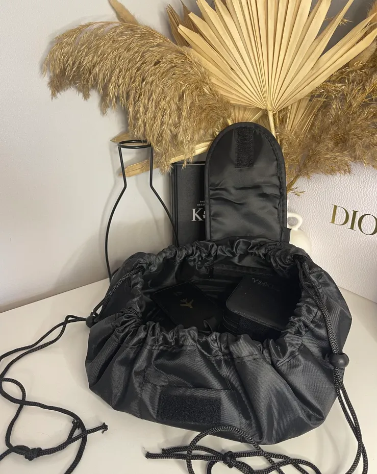 Personalised Water Resistant Travel Drawstring Makeup Bag