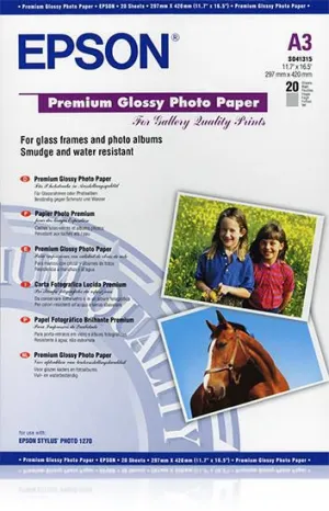 Premium Glossy Photo Paper A3 20Sh