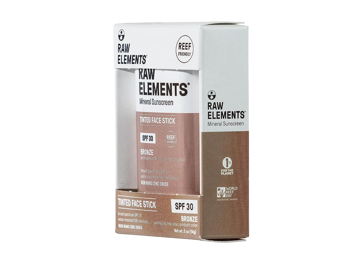 Raw Elements Tinted Face Stick .5oz - Bronze
