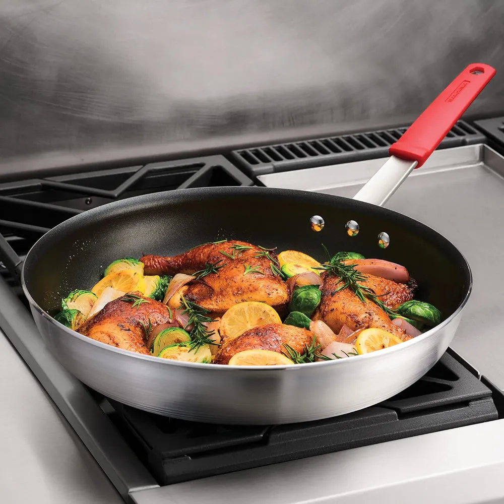 Tramontina Brazil  Professional 36cm Aluminum Frying Pan with Interior Starflon Premium PFOA Free Nonstick Coating and Brushed Exterior Finish