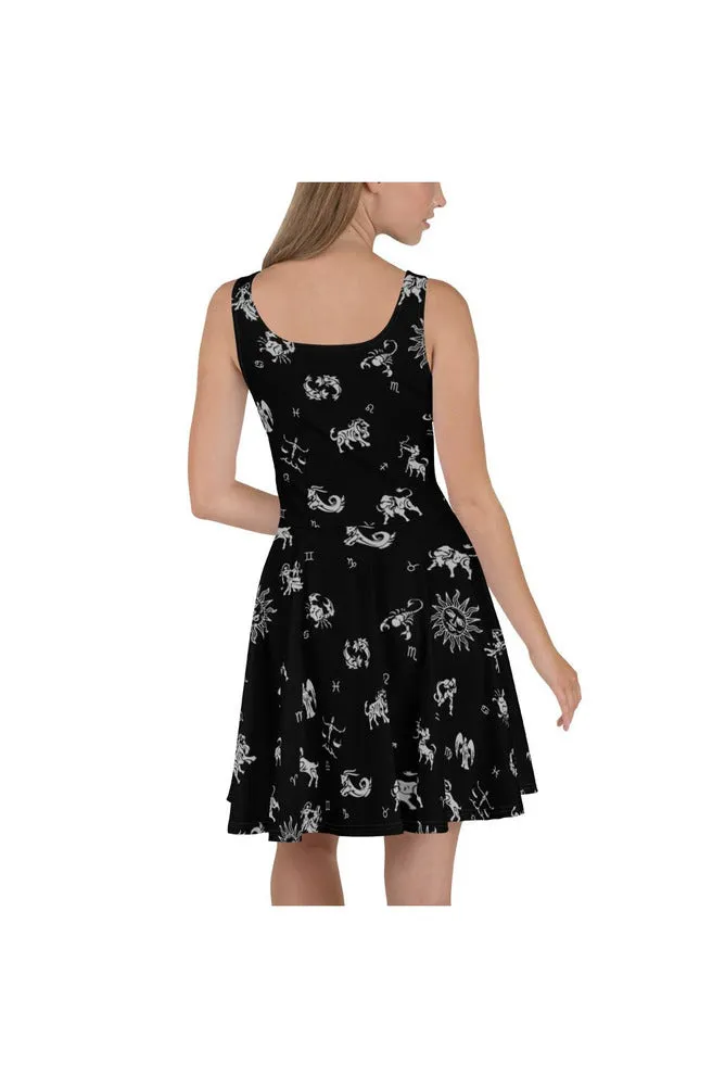 Zodiac Signs Skater Dress